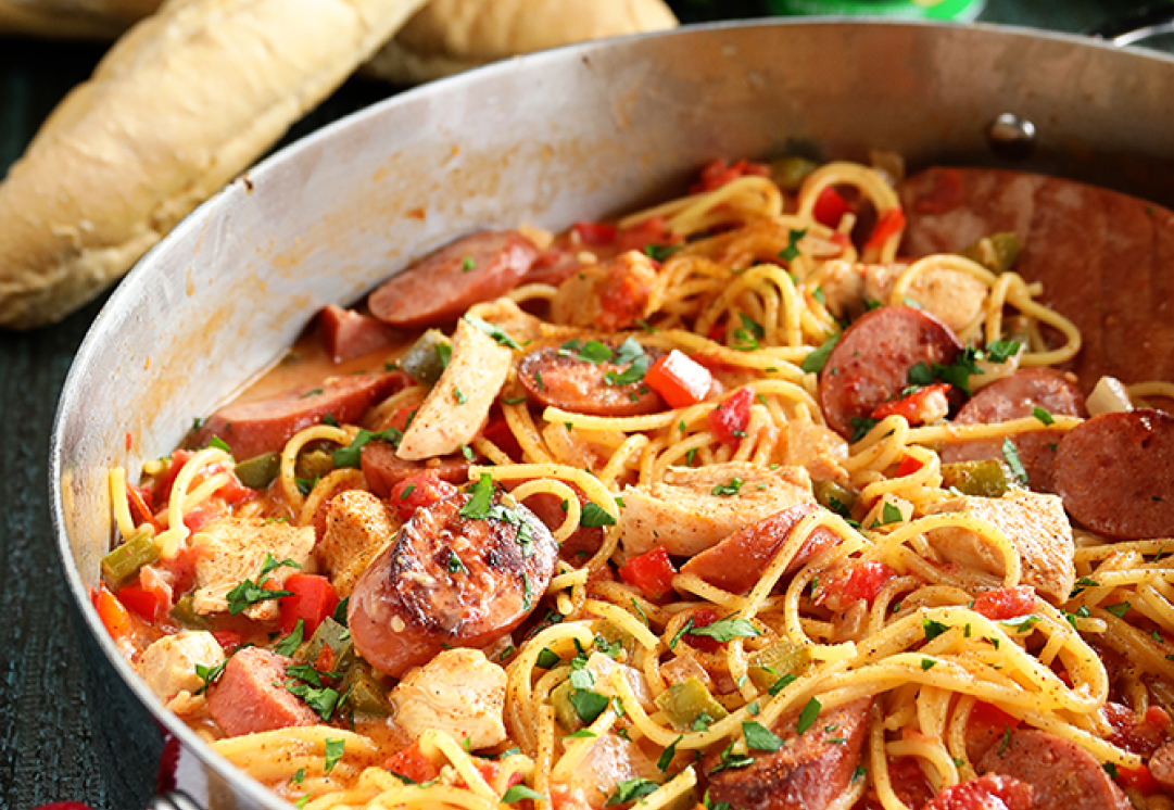 Creamy One-Pot Jambalaya Pasta