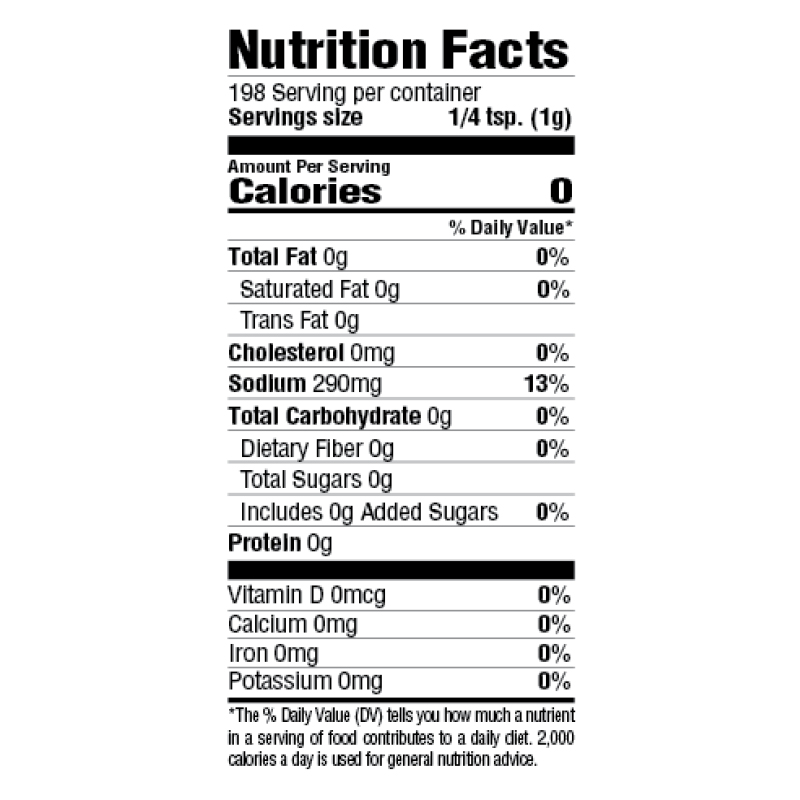 More Spice Seasoning Nutrition Facts