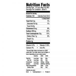 Dirty Rice Nutrition