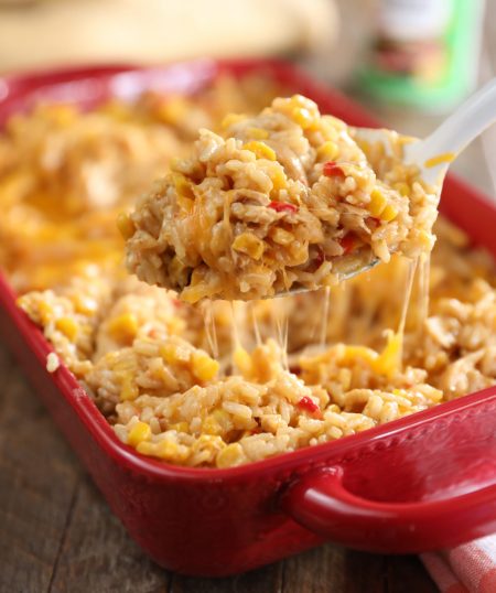 Cheesy Chicken and Rice Bake