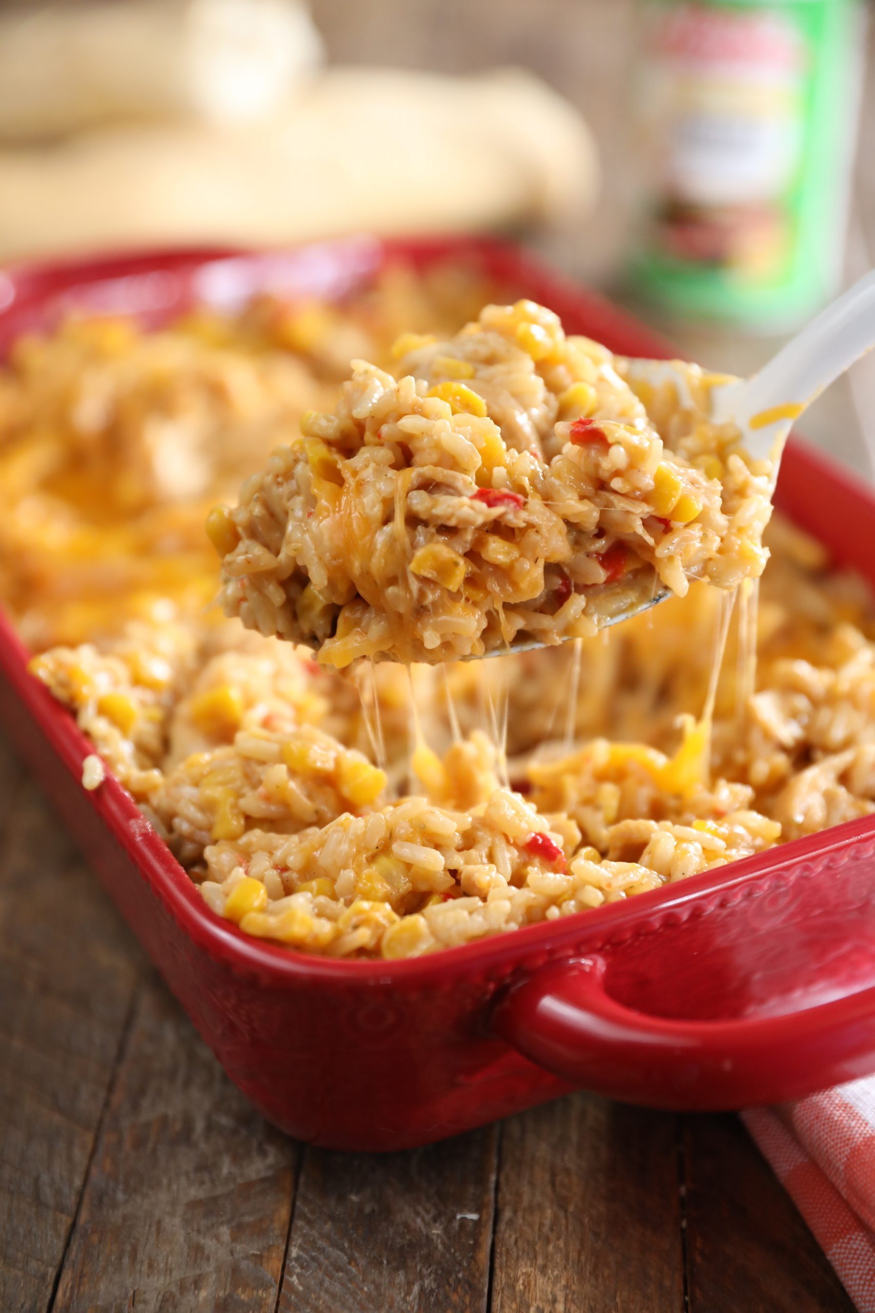 Cheesy Chicken and Rice Bake