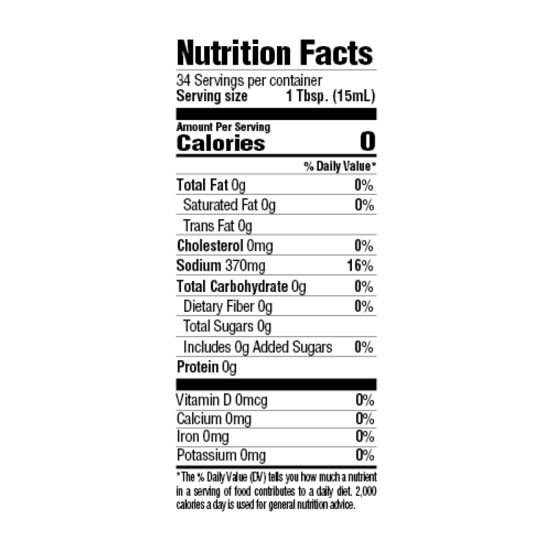 Creole Butter & Jalapeno Marinade Nutrition Facts