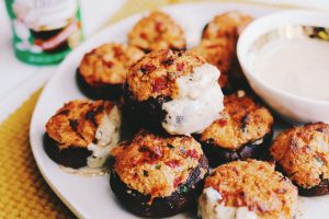 Cheesy Creole Stuffed Mushrooms