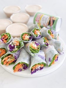 Fresh Summer Rolls With Spicy Peanut Sauce