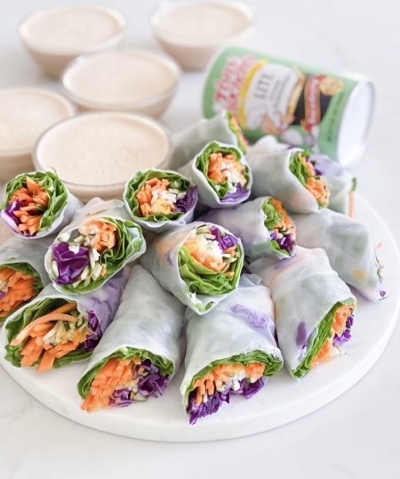 Fresh Summer Rolls With Spicy Peanut Sauce