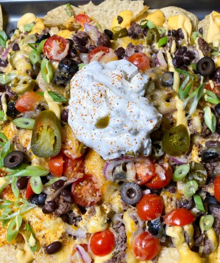 Sheet Pan Beefy Nachos