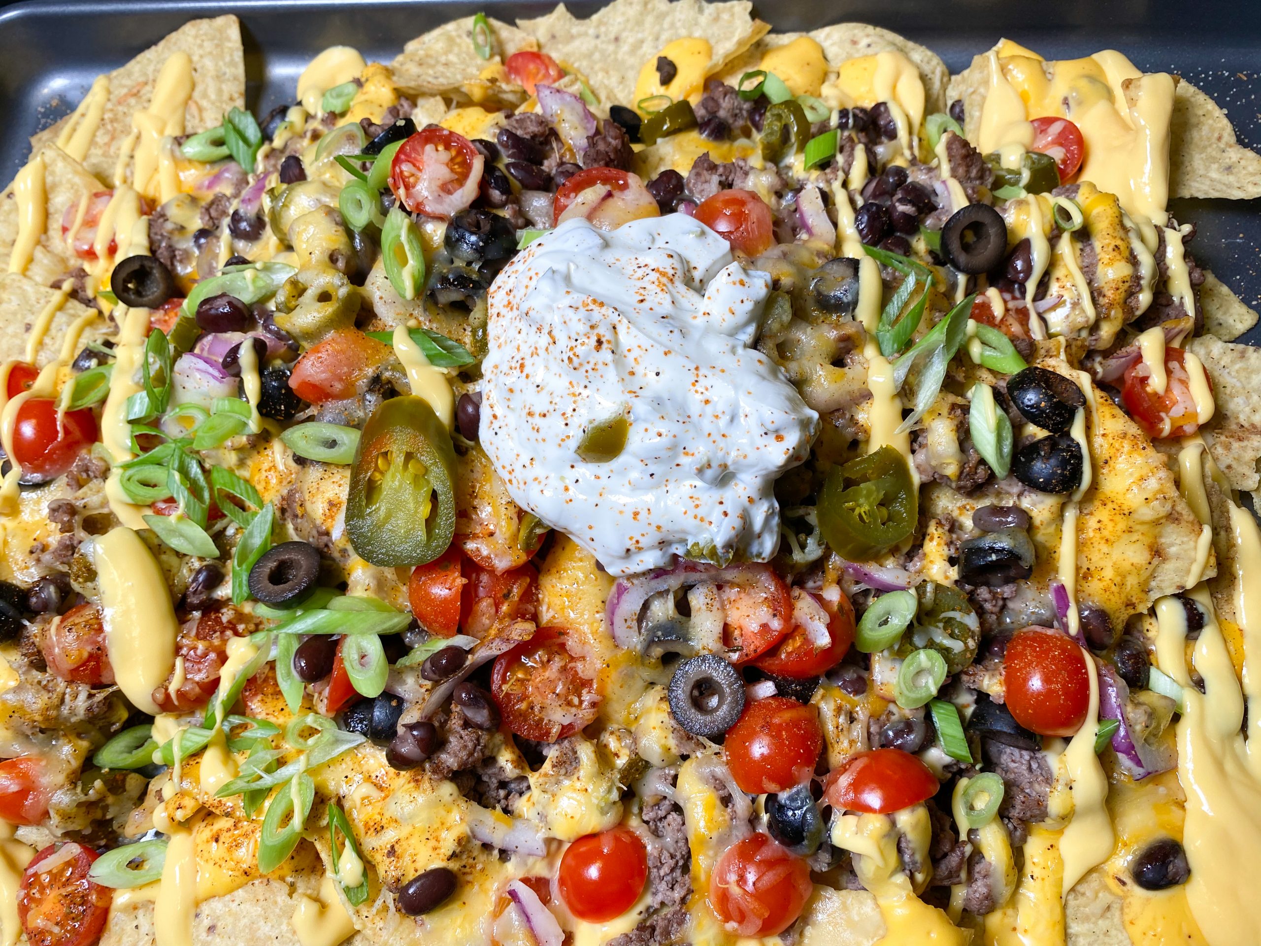 Sheet Pan Beefy Nachos