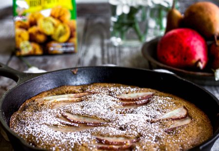 Spiced Pear Skillet Cake