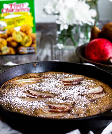 Spiced Pear Skillet Cake