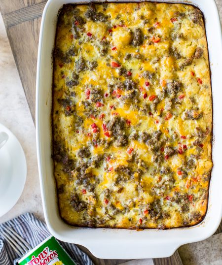 Creole Breakfast Egg Bake With Sausage and Potatoes