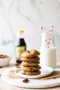 Brown Sugar Praline Cookies with Cinnamon Praline Glaze