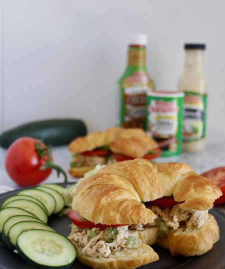 Shredded Chicken Salad Croissants