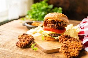 Panko Fried Oyster Bayou Burgers