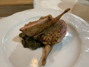 Dirty Rice Stuffed Quail