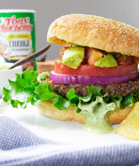 Vegan Cajun Black Bean Burgers