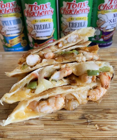 Easy Cajun Shrimp Quesadillas