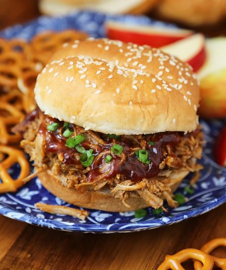 Slow Cooker Apple Cider BBQ Pulled Pork