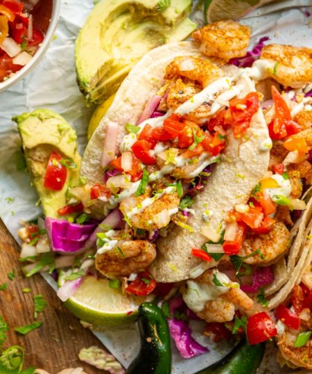 Cajun Grilled Shrimp Tacos