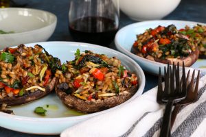 Vegetarian Stuffed Portobello Mushrooms