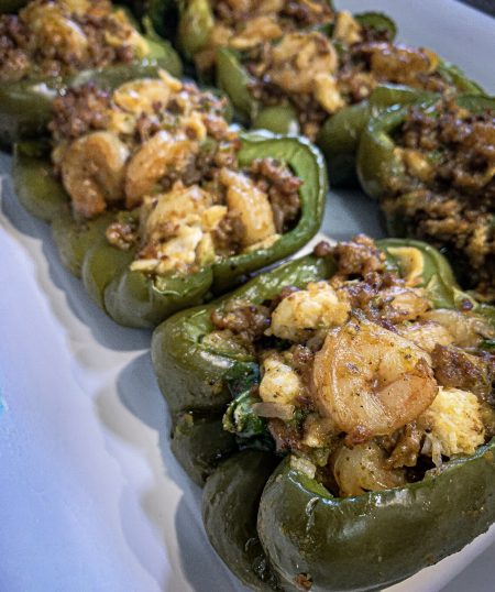 Cajun Seafood Stuffed Peppers