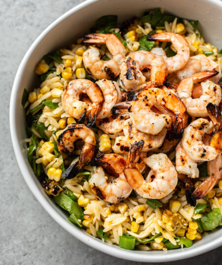 Cajun Grilled Shrimp and Orzo Salad