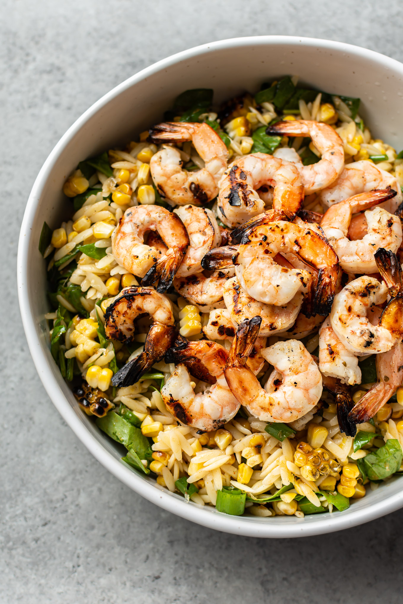 Cajun Grilled Shrimp and Orzo Salad