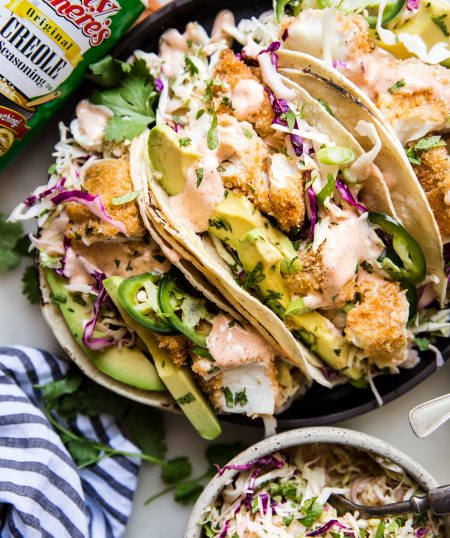 Crispy Cajun Fish Tacos