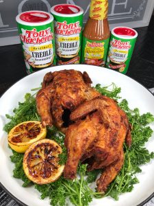 Creole Fried Cornish Hens