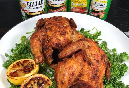 Creole Fried Cornish Hens