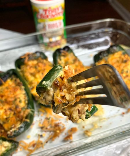 Cajun Shrimp Stuffed Poblano Peppers