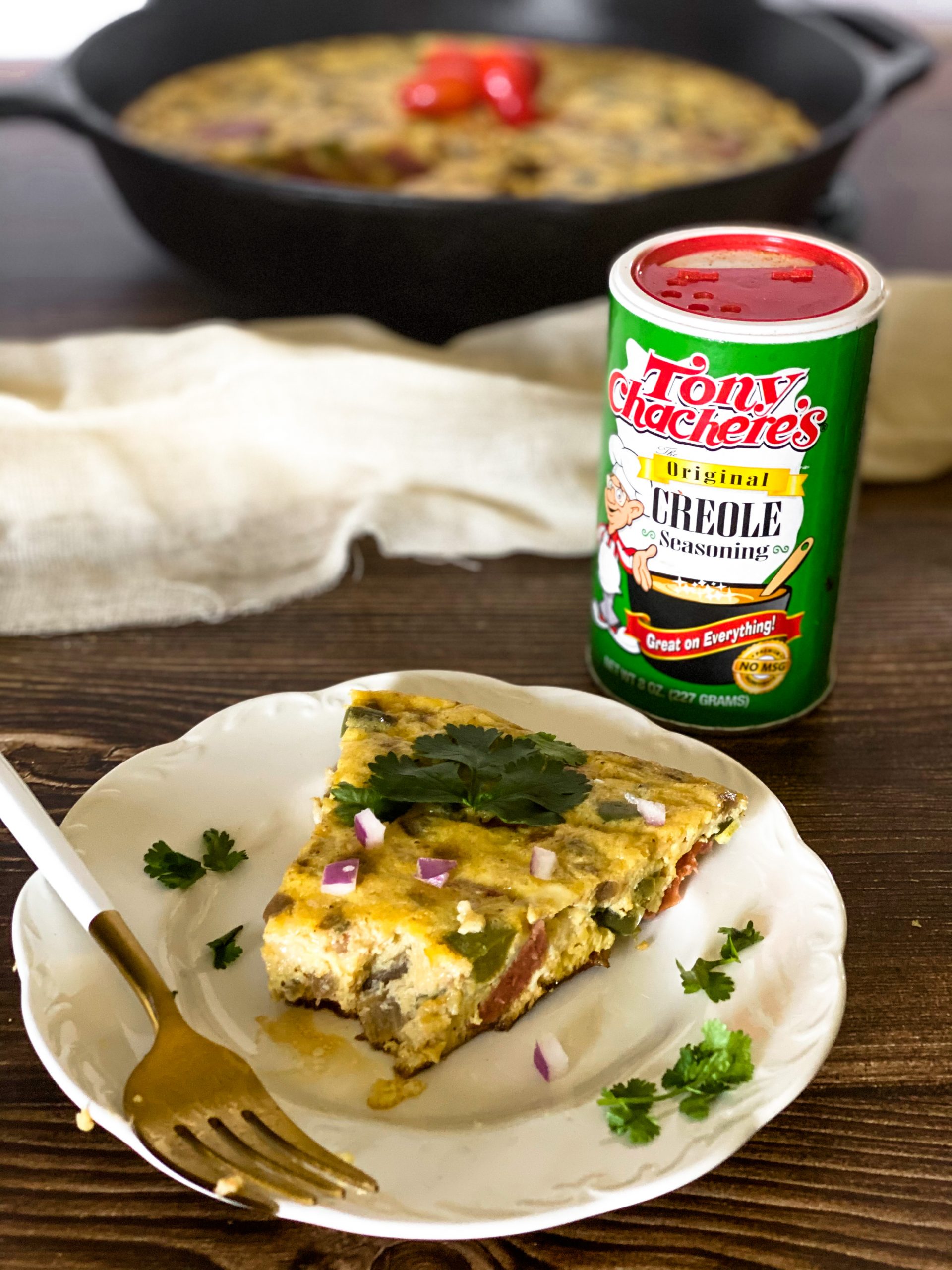 Creole Sausage Breakfast Frittata