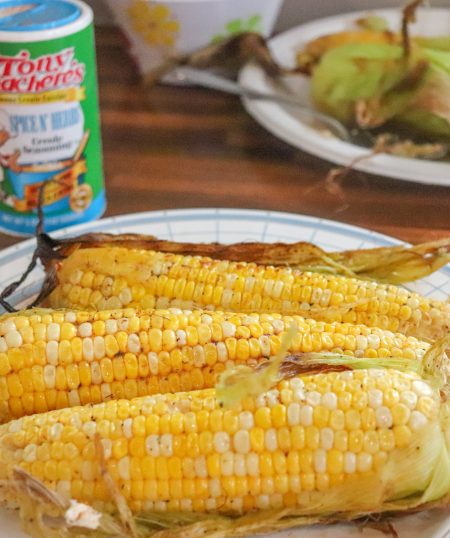 Grilled Marinated Creole Corn