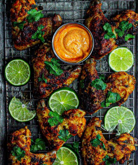 Cilantro-Lime Cajun Roasted Wings