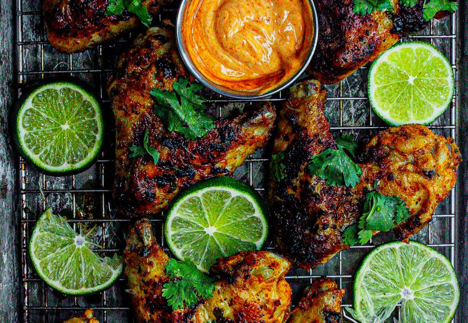 Cilantro-Lime Cajun Roasted Wings