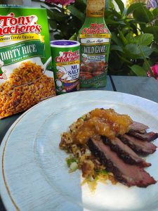 Marinaded Duck Breasts with Creole Peach Pepper Jelly