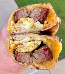 Brisket Breakfast Burrito