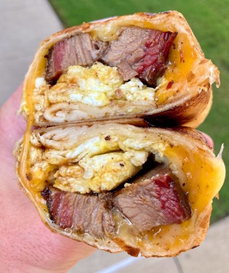 Brisket Breakfast Burrito