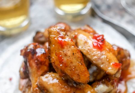 Easy Grilled Chicken Wings with Hot Pepper Jelly Glaze