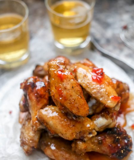 Easy Grilled Chicken Wings with Hot Pepper Jelly Glaze