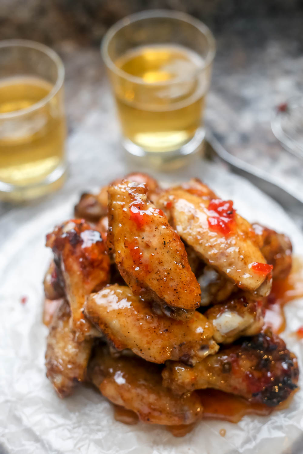 Easy Grilled Chicken Wings with Hot Pepper Jelly Glaze