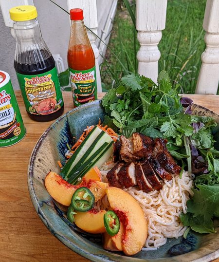 Praline Honey Ham Glazed Pork Picnic Rib Noodle Bowl