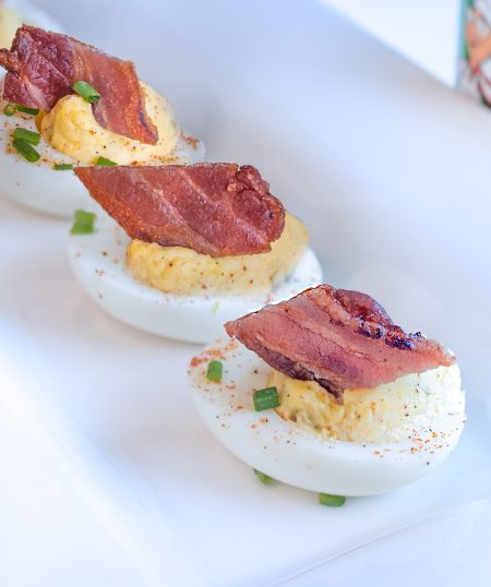 Cajun Deviled Eggs with Crispy Bacon