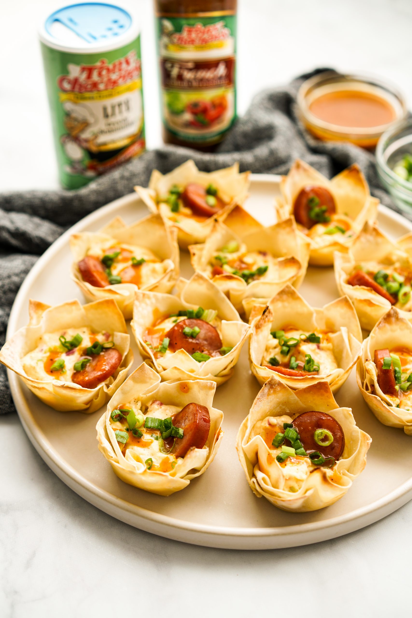 Creole Cream Cheese Wonton Cups 2