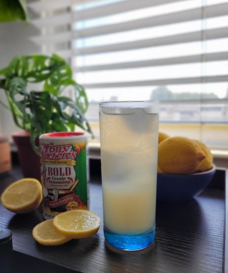 Creole Sparkling Lemonade with BOLD Creole Simple Syrup