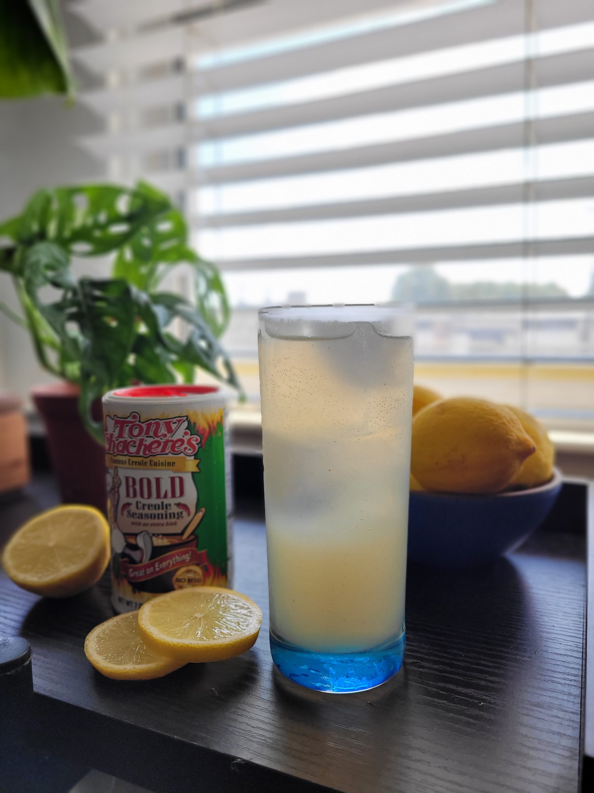 Creole Sparkling Lemonade with BOLD Creole Simple Syrup