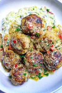 Creole Chicken & Pork Meatballs