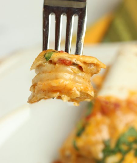 Cheesy Cajun Shrimp Enchiladas