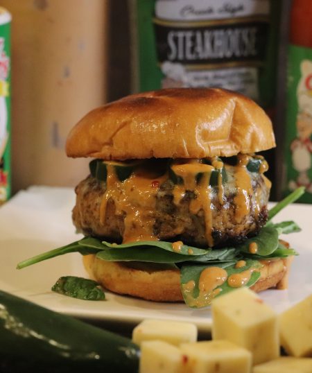 Pepper Jack Turkey Burger