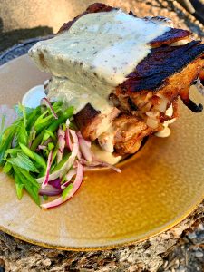 Cajun Pork Ribs with White BBQ Sauce