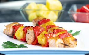 Creole Salmon & Pineapple Skewers 2